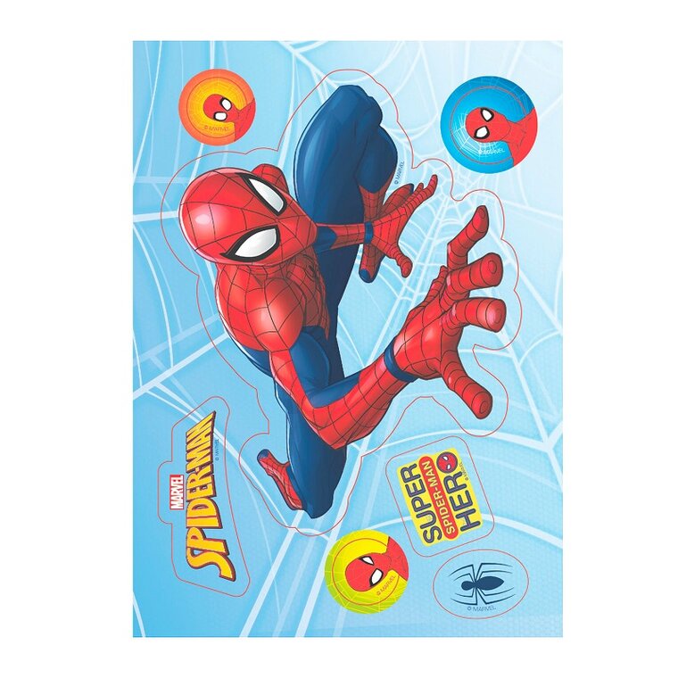 Product Image for Spiderman - Kagedekorationer af vaffelpapir 7 stk