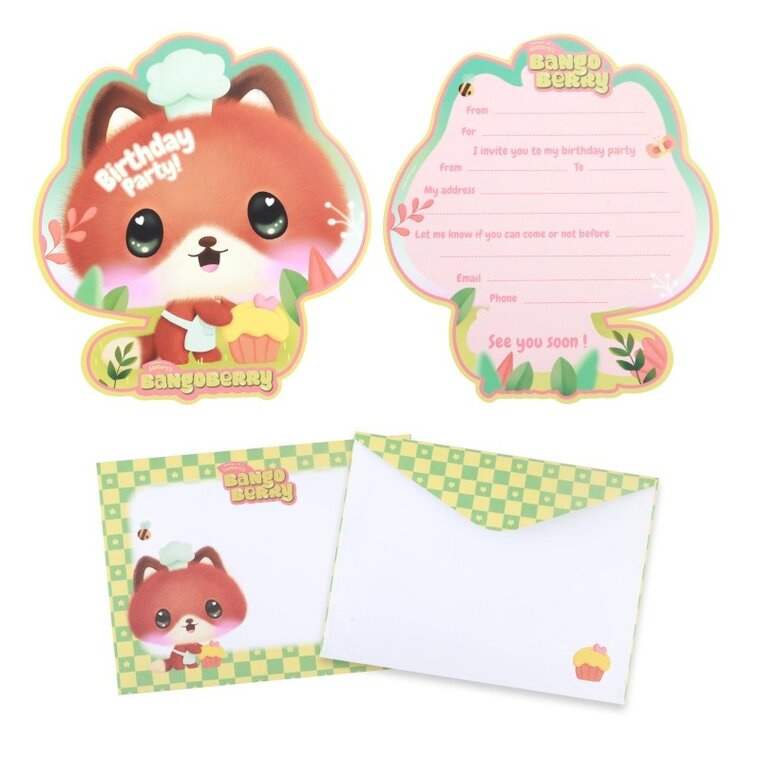 Product Image for Bangoberry - Invitationskort med kuverter 8 stk
