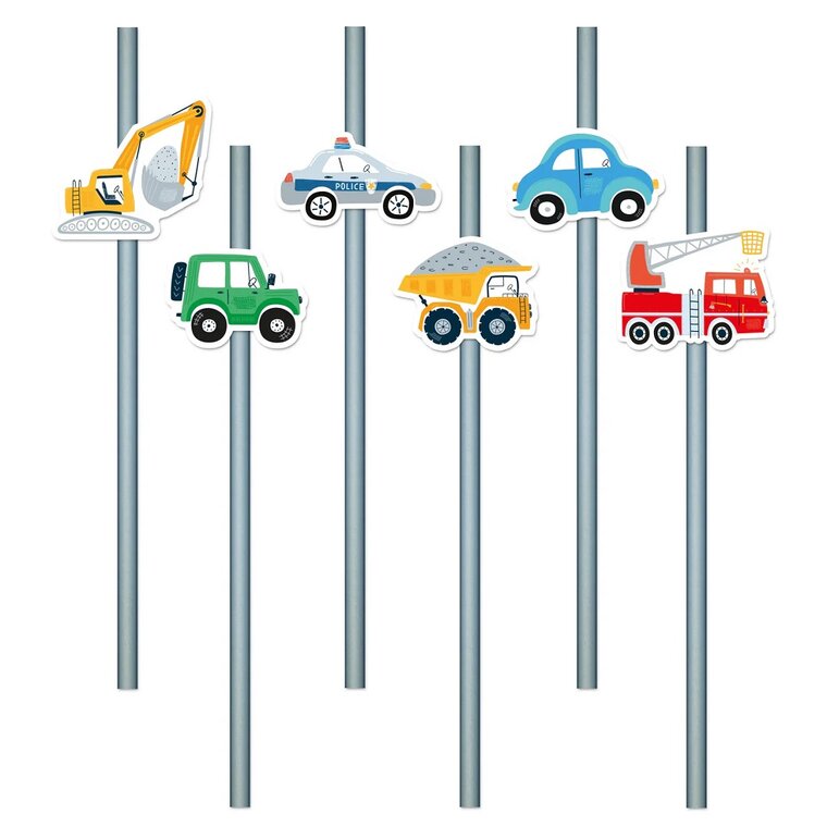 Product Image for Køretøj Papsugerør 6 stk