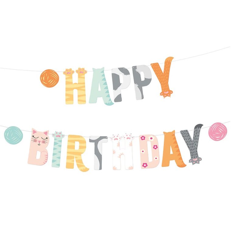 Product Image for Kat Guirlande Happy Birthday 2 meter