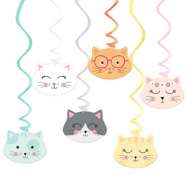Product Image for Kat Hængende dekorationer 6 stk