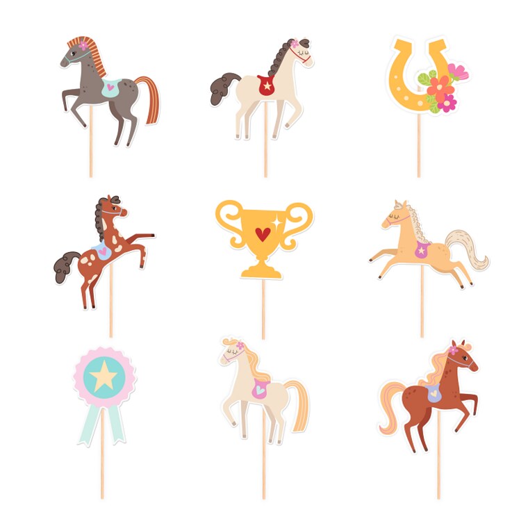 Product Image for Heste - Cake Toppers 9 stk