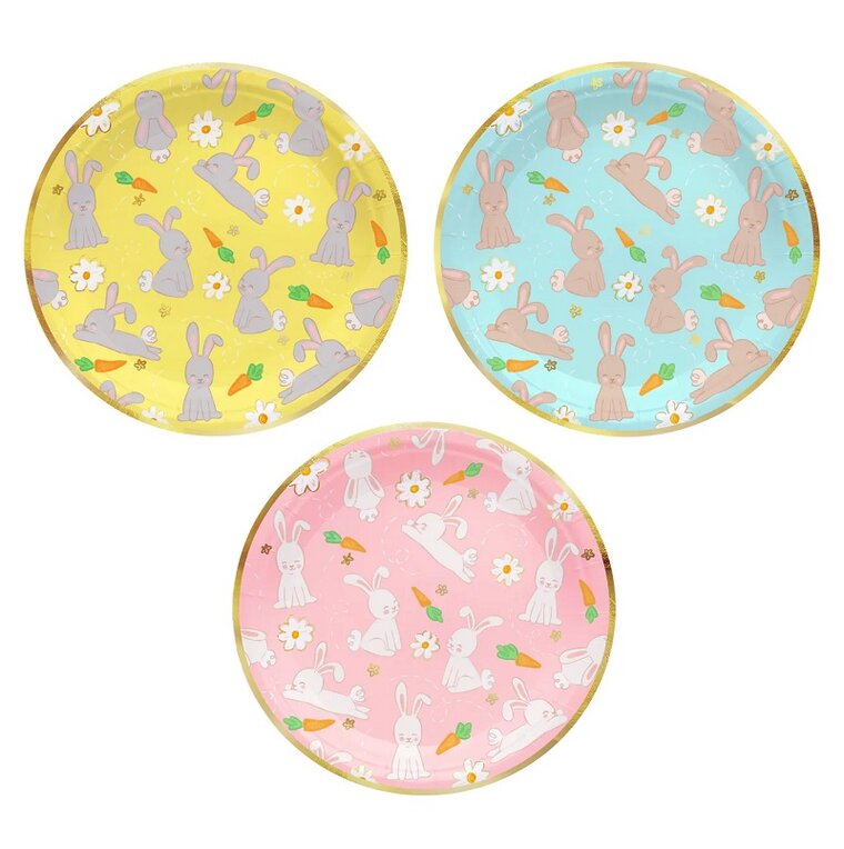 Product Image for Påskeharetallerkener 18 cm, 6 stk