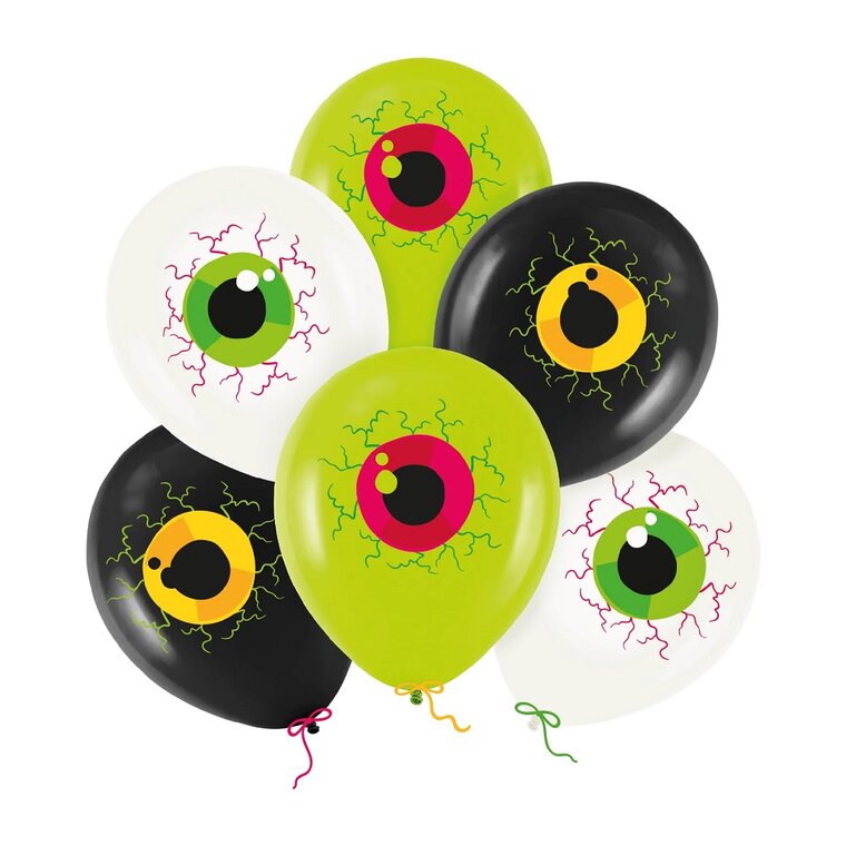 Product Image for Halloween Balloner med Uhyggelige Øjne 6 stk