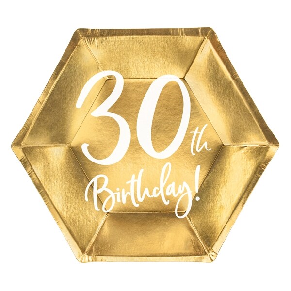 Product Image for Guld 30 år - Tallerkener 6 stk