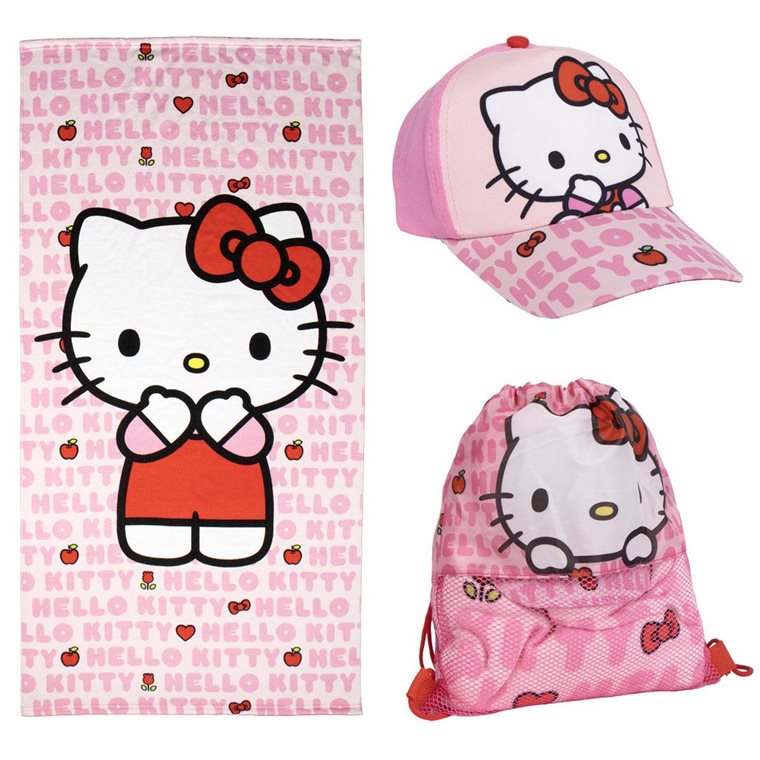 Product Image for Hello Kitty - Sæt med håndklæde, kasket og gymnastikpose