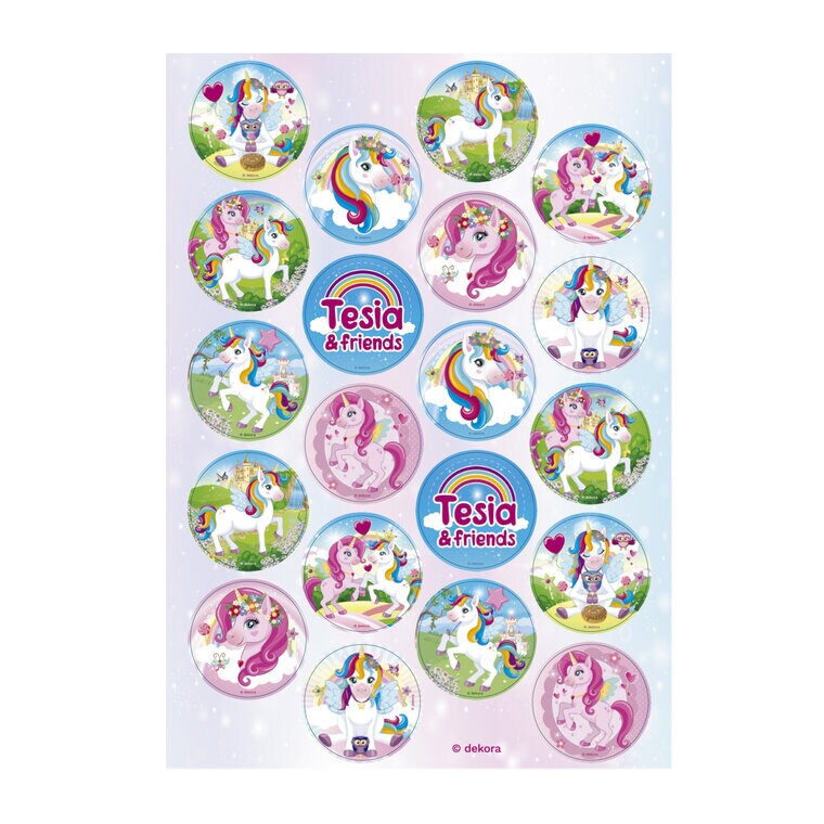 Product Image for Enhjørning Muffindekorationer Fondant 20 stk