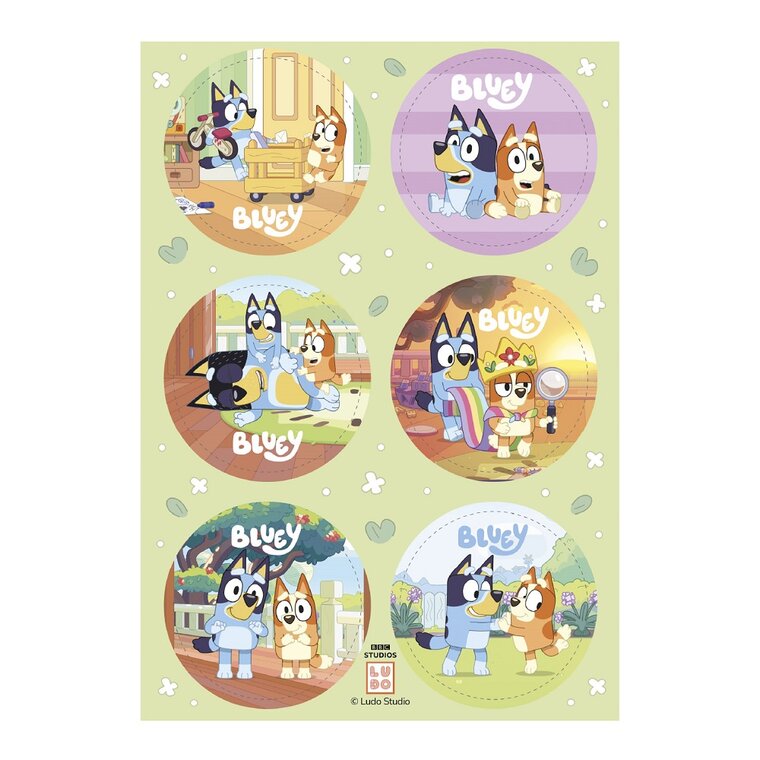 Product Image for Bluey Muffindekorationer Fondant 6 stk
