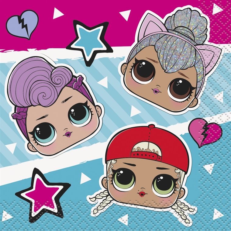 Product Image for LOL Surprise - Servietter 16 stk