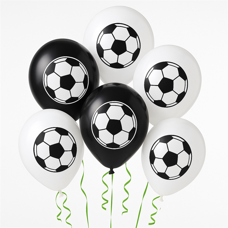 Product Image for Fodbold, Balloner sorte og hvide 8 stk.