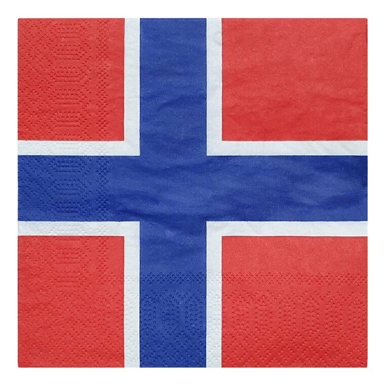 Product Image for Servietter - Norske Flag 20 stk