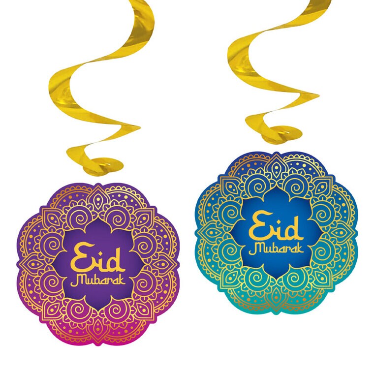 Product Image for Eid Mubarak - Hængende Swirl Dekorationer 4 stk