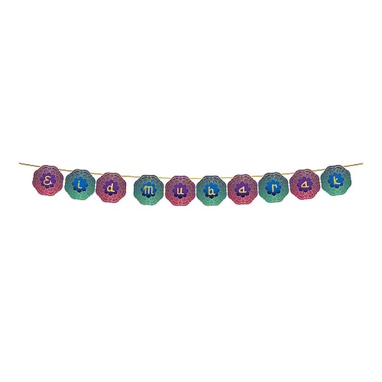 Product Image for Eid Mubarak - Guirlande Flerfarvet 2 meter