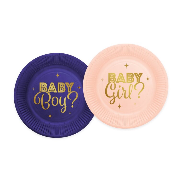 Product Image for Gender Reveal Tallerkener 8 stk