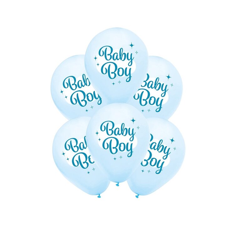 Product Image for Baby Boy Balloner 8 stk