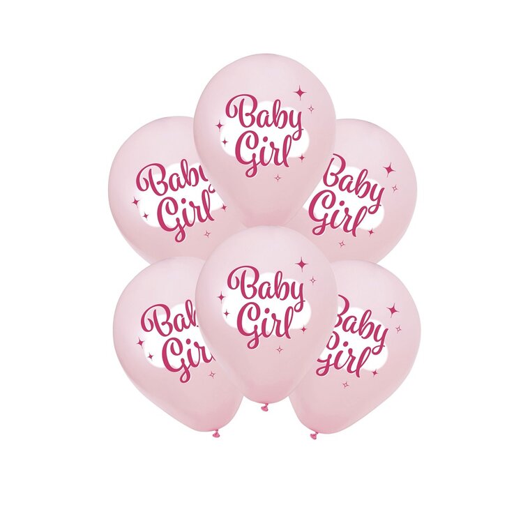 Product Image for Baby Girl Balloner 8 stk