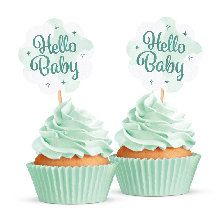 Product Image for Hello Baby Muffindekorationer 12 stk