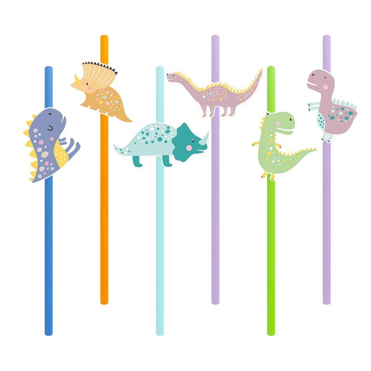 Product Image for Dinosaur Sugerør 6 stk