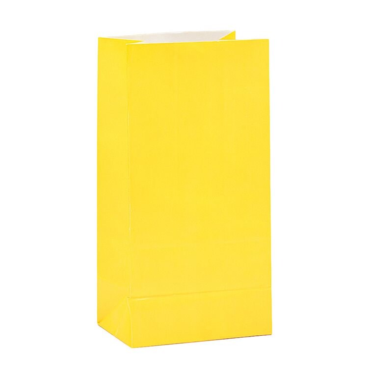Product Image for Slikposar af papir - Gul 12 stk