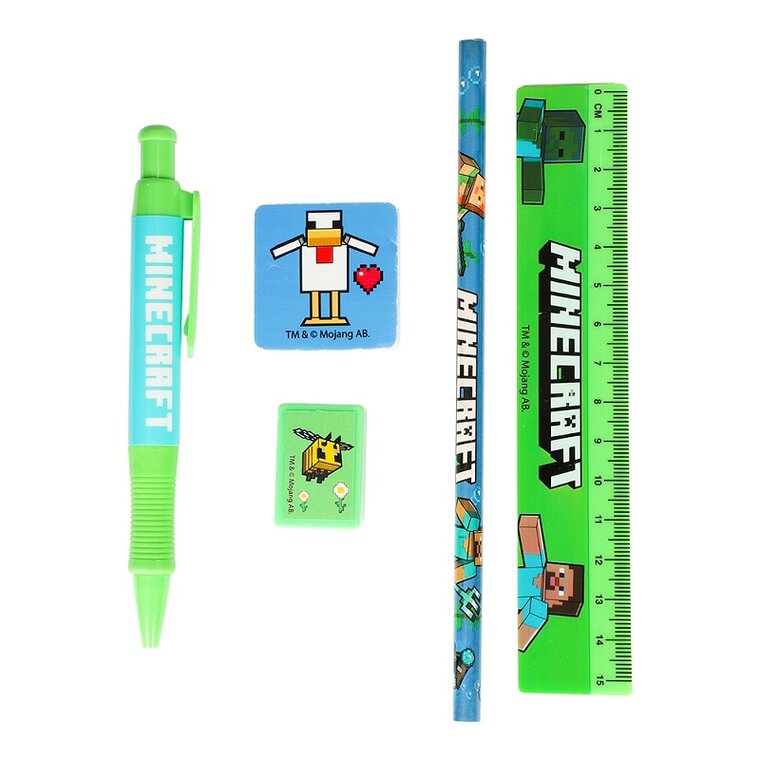 Product Image for Minecraft Skolesæt med 5 dele