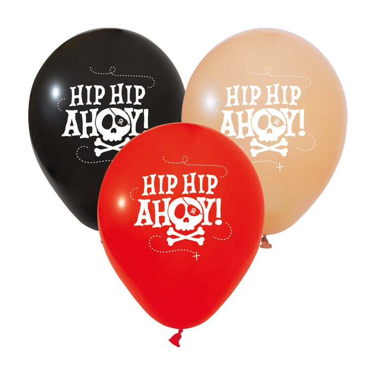 Product Image for Pirat Hip Hip Ahoy Balloner 6 stk
