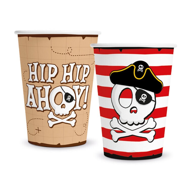 Product Image for Pirate Hip Hip Ahoy Papkrus 8 stk