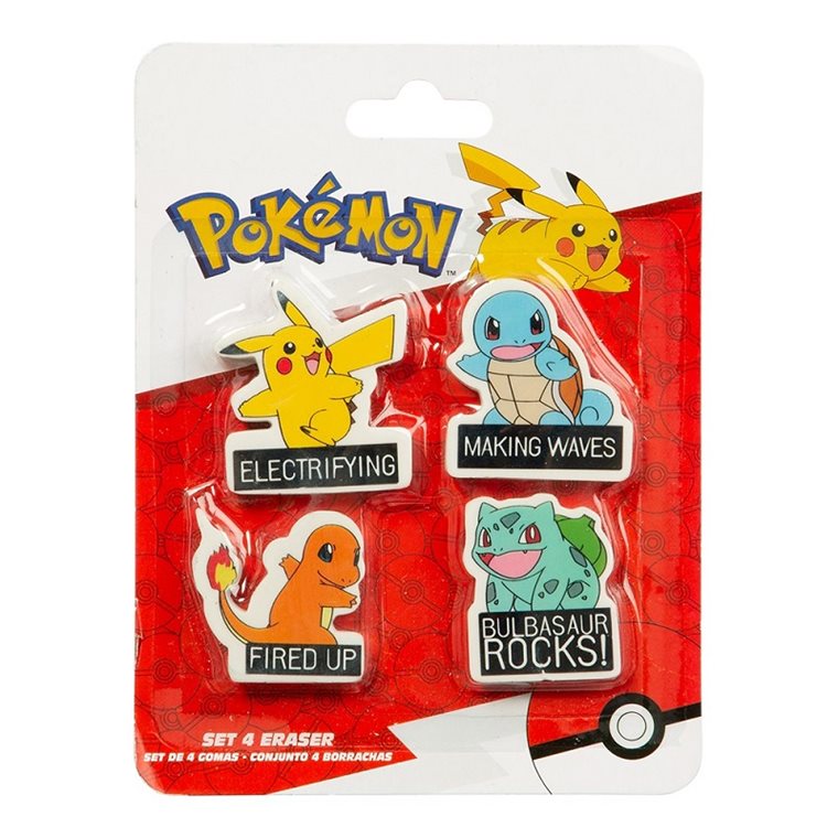 Product Image for Pokémon - Viskelædere 4 stk
