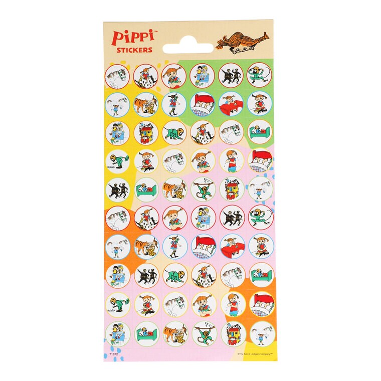 Product Image for Pippi Langstrømpe Klistermærker 60 stk