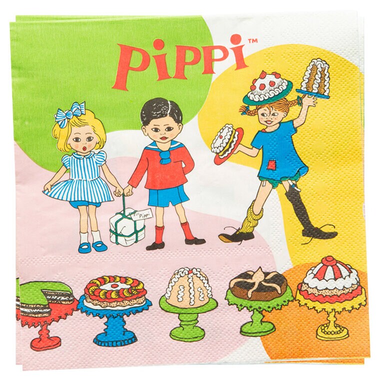 Product Image for Pippi Langstrømpe - Servietter 16 stk