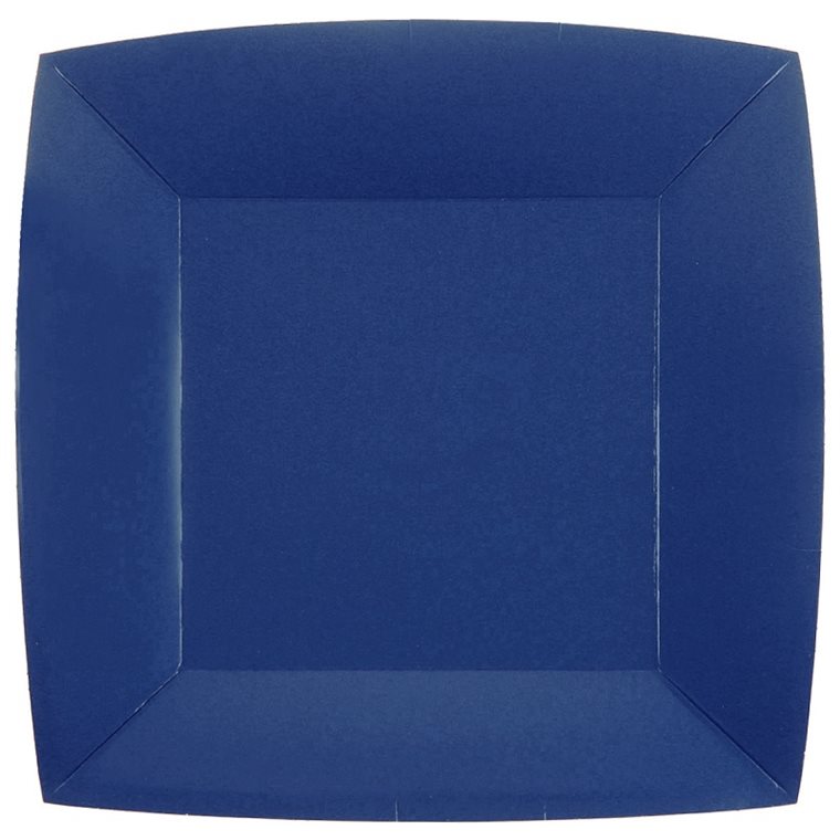 Product Image for Paptallerkner 23 cm - Mørkeblå 10 stk