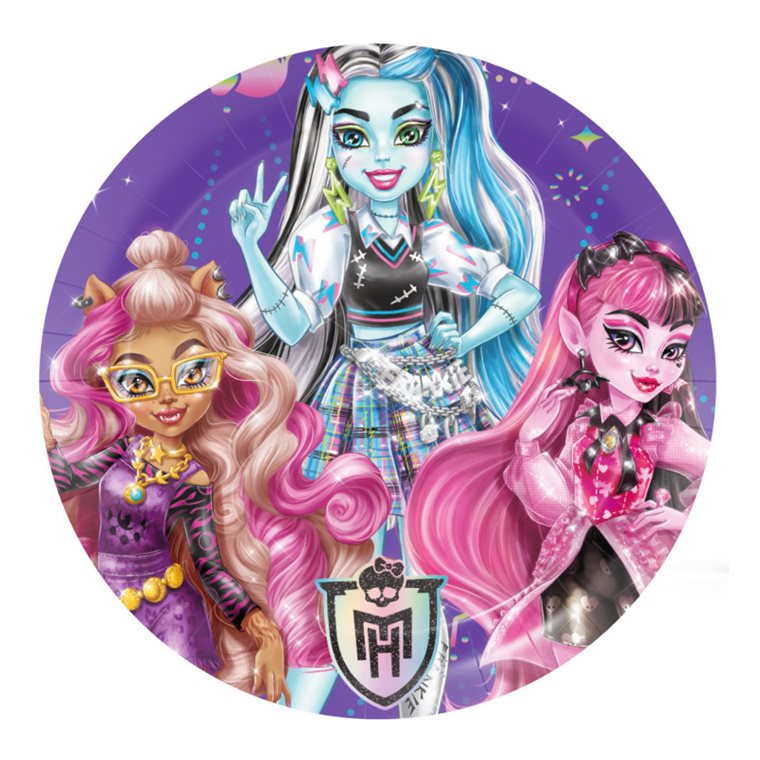 Product Image for Monster High - Tallerkener 18 cm, 8 stk