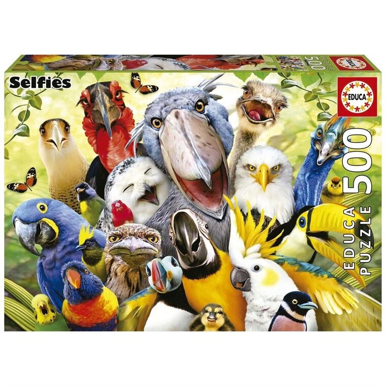 Product Image for Educa Puslespil - Tjek fuglene 500 brikker