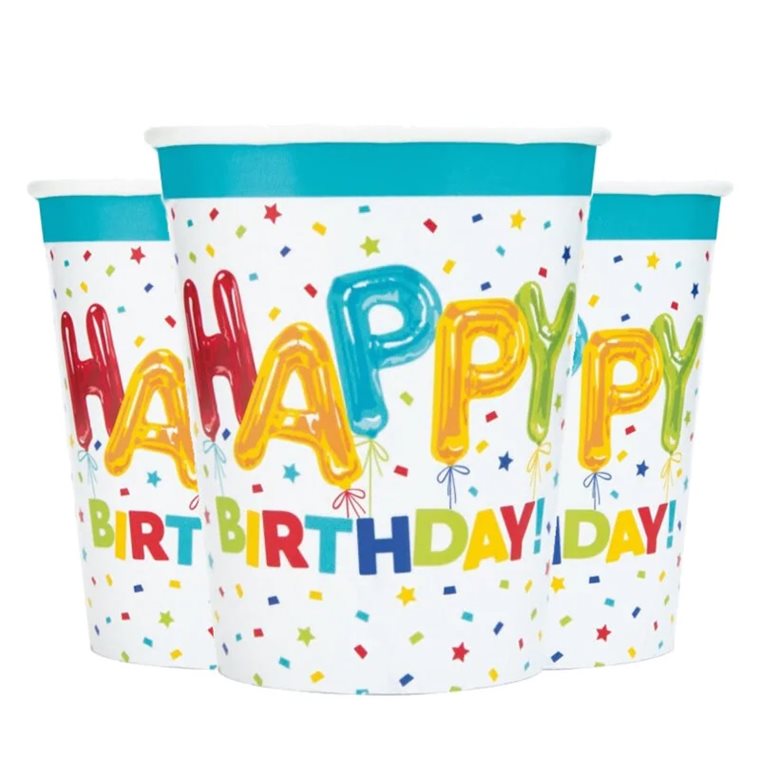 Product Image for Happy Balloon Birthday - Papkrus 8 stk