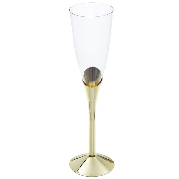 Product Image for Plastchampagneglas med guldfod 6 stk