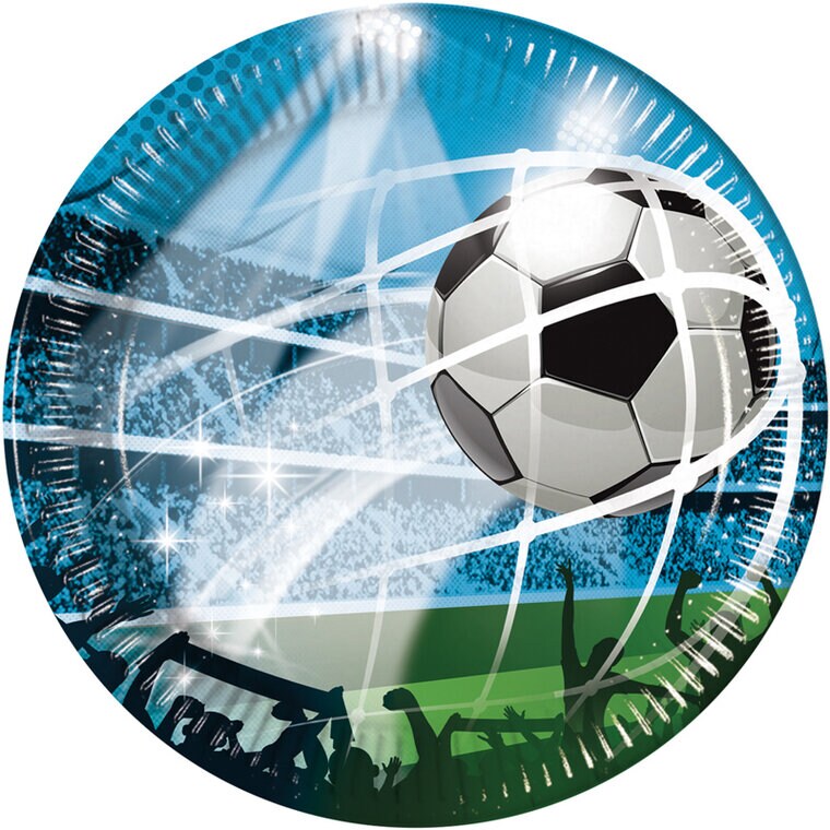 Product Image for Fodbold Fans - Paptallerkener 8 stk (23 cm)