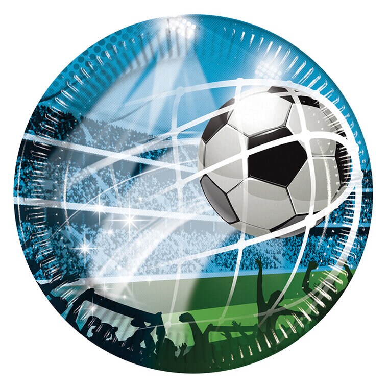 Product Image for Fodbold Fans - Paptallerkener 8 stk (20 cm)