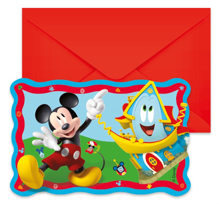 Product Image for Mickey Mouse - Invitationer 6 stk