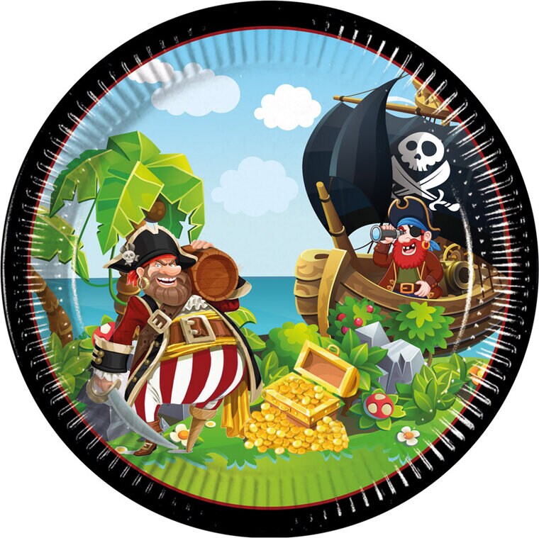 Product Image for Pirates Island - Tallerkener 8 stk