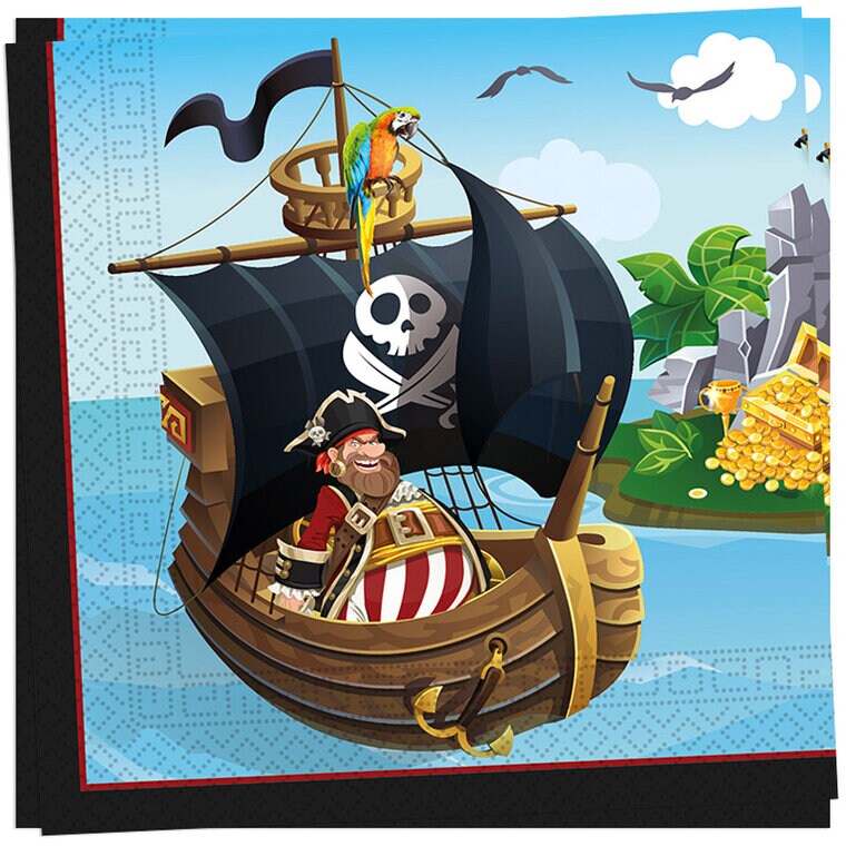 Product Image for Pirates Island - Servietter 20 stk