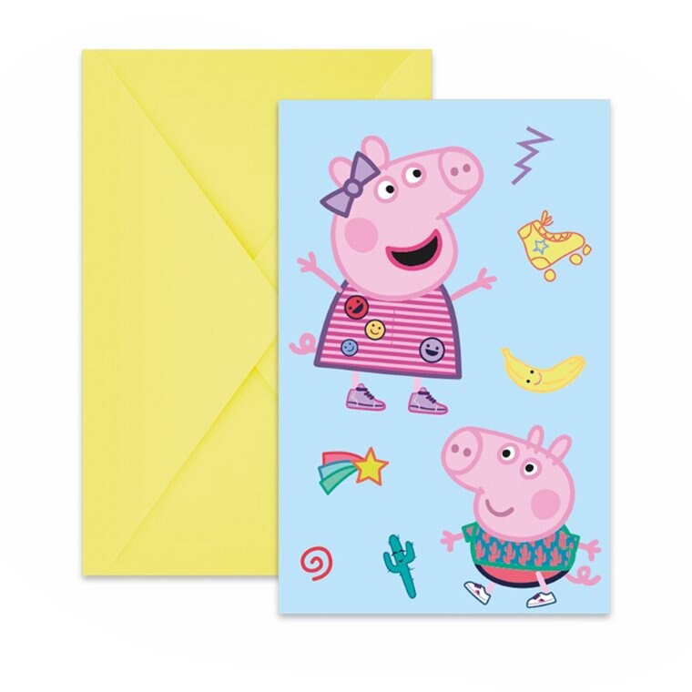 Product Image for Gurli Gris - Invitationer med konvolutter 6 stk