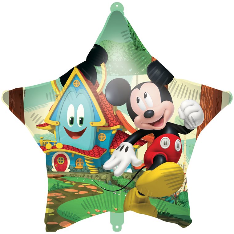 Product Image for Mickey Mouse - Stjerneformet Folieballon med Ballonvægt