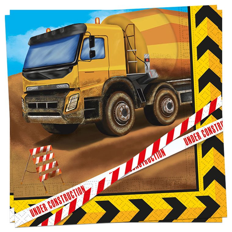 Product Image for Byggeplads - Servietter 20 stk