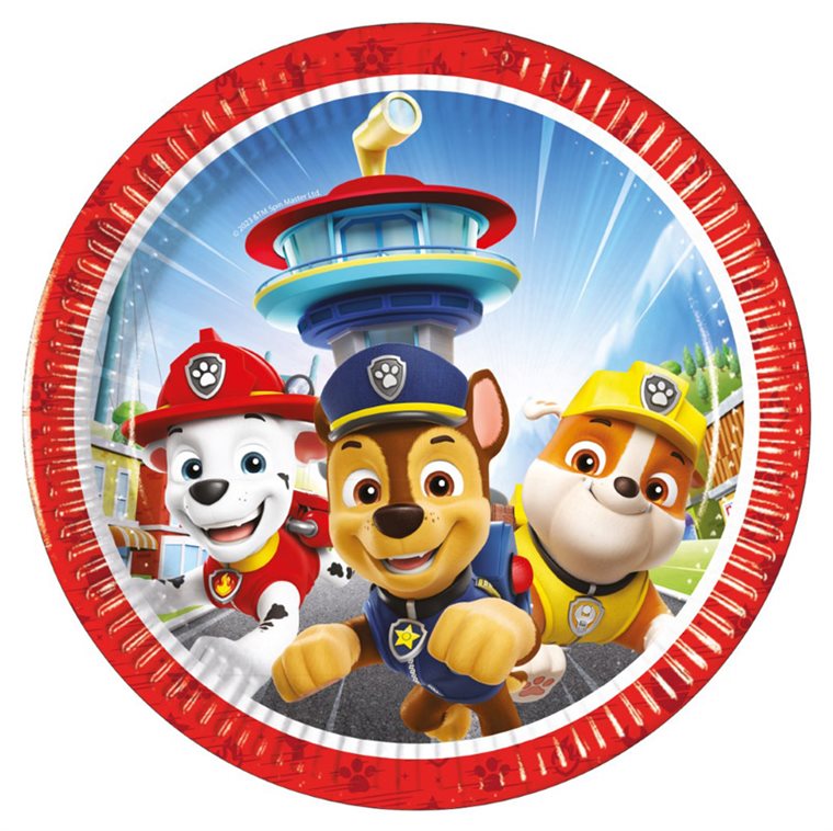 Product Image for Paw Patrol - Paptallerkener 8 stk (19,5 cm)
