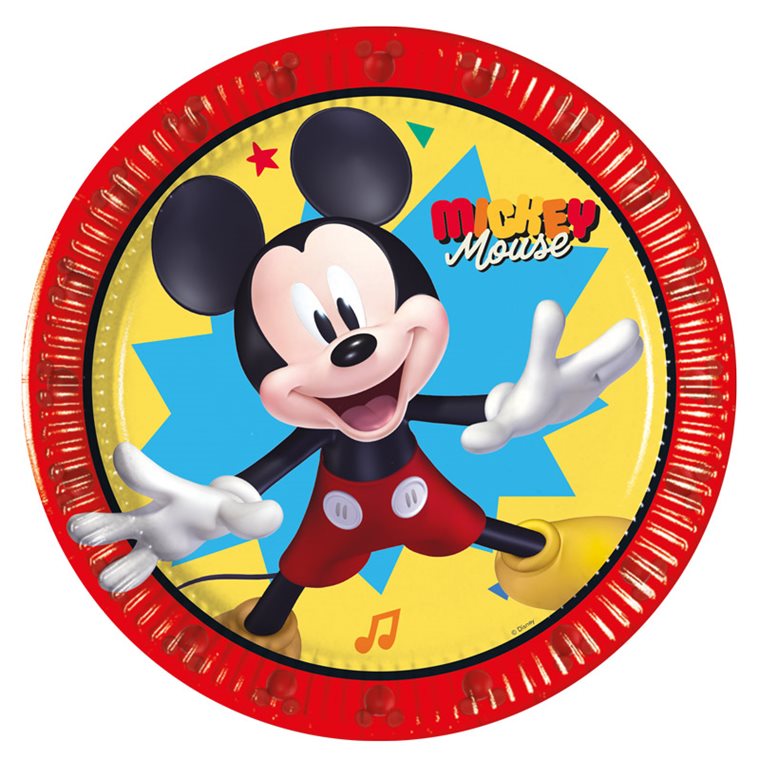 Product Image for Mickey Mouse - Paptallerkener 8 stk (19,5 cm)