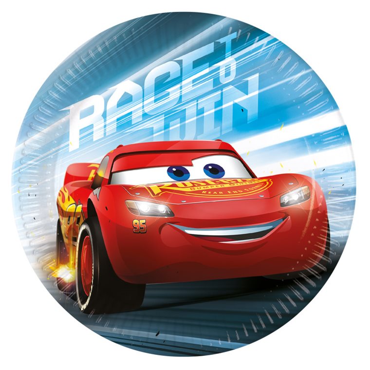 Product Image for Disney Biler - Paptallerkener 8 stk (20 cm)