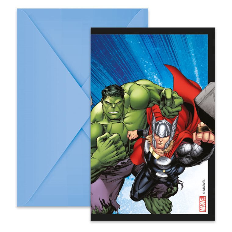 Product Image for Avengers - Invitationer med konvolutter 6 stk