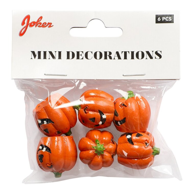 Product Image for Halloweendekoration - Små græskar 2,3 cm 6 stk