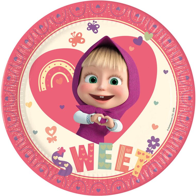 Product Image for Masha og Bjørnen - Paptallerkener 8 stk