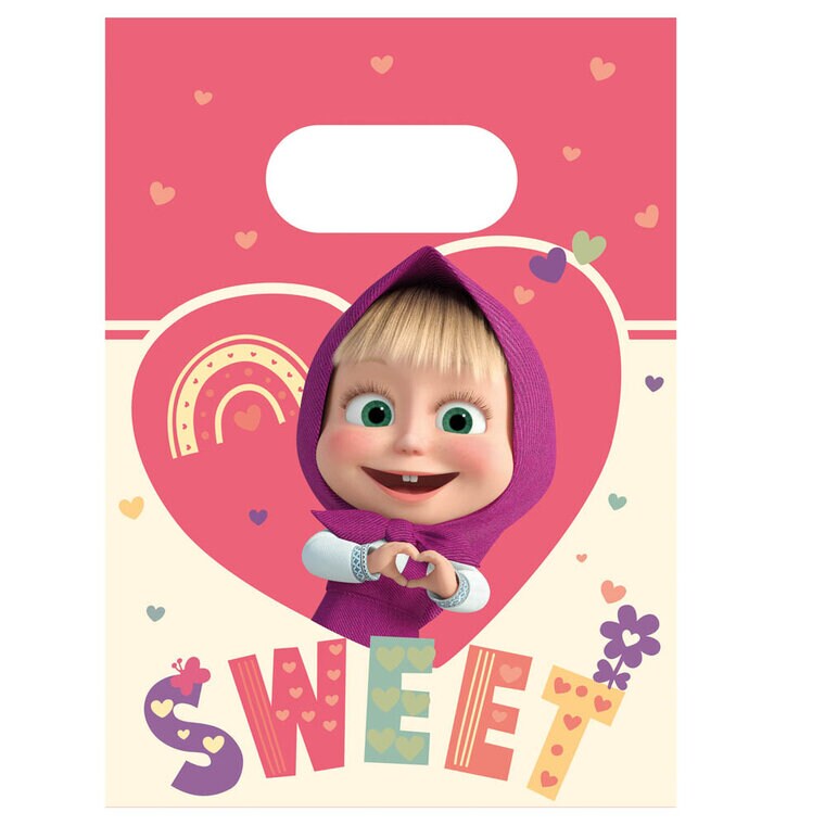 Product Image for Masha og Bjørnen - Slikposer af papir 4 stk