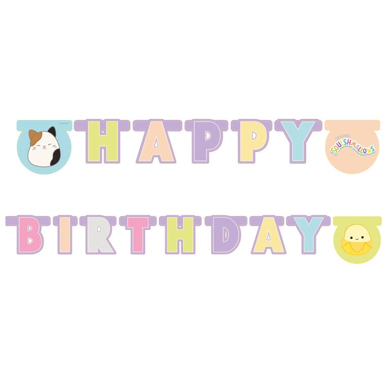 Product Image for Squishmallows - Guirlande Happy Birthday